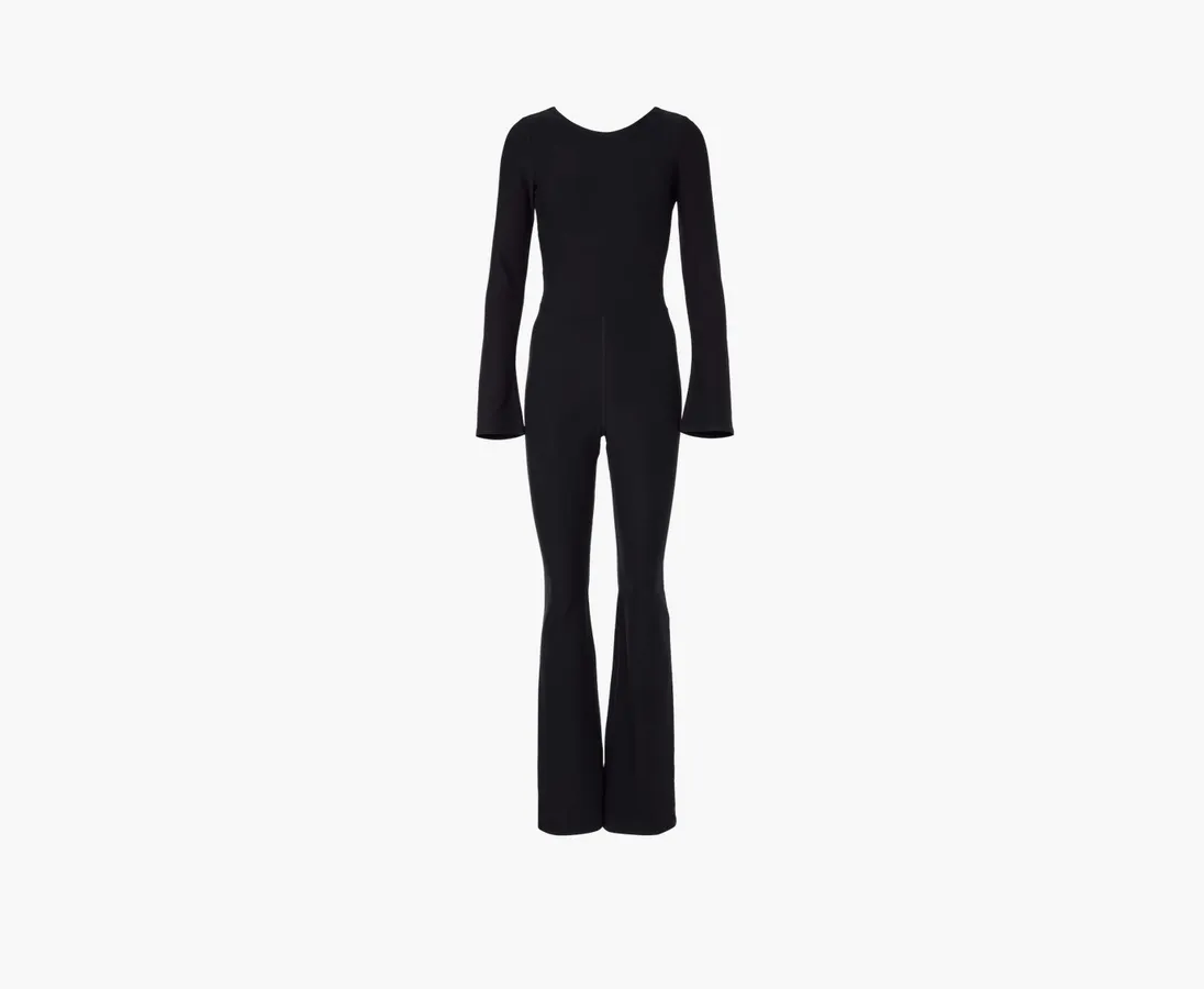 Alo Yoga Alosoft Melody Full Length Bootcut Onesie «Black»