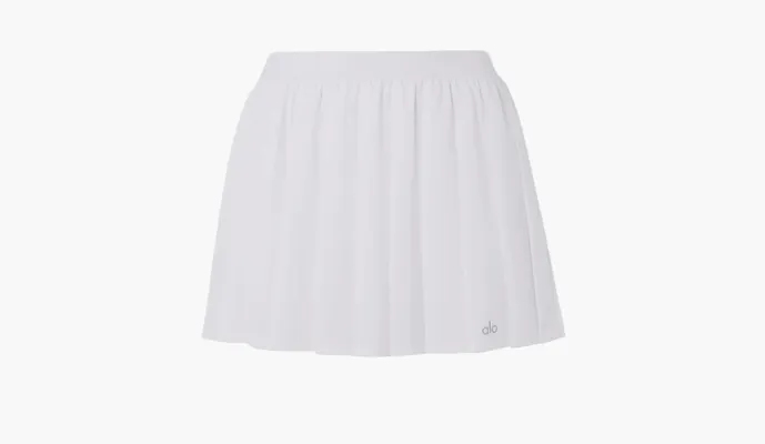 Одежда Alo Yoga Varsity Tennis Skirt «White» белый