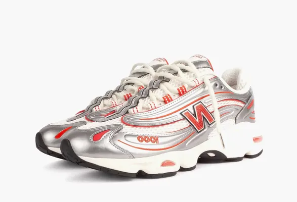  New Balance 1000 x thisisneverthat «Metallic Silver Red» serebryanyy