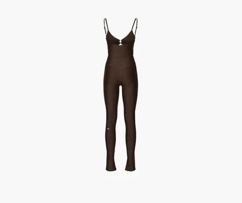 Одежда Alo Yoga Airlift A-List Onesie «Espresso» коричневый