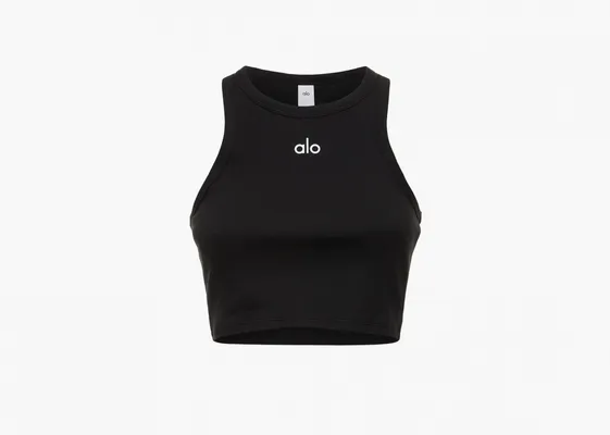 Одежда Alo Yoga Aspire Tank «Black/White» черный