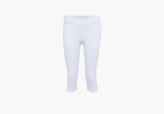 Одежда Alo Yoga Airbrush V-Cut Define Capri «White» белый