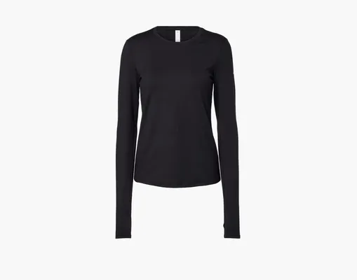 Одежда Alo Yoga Alosoft Finesse Long Sleeve «Black» черный