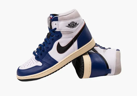Кроссовки Air Jordan 1 Retro High OG Rare Air «Deep Royal Blue» sinie