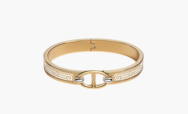  Mini Clic Chaine d'Ancre Hermès Sellier bracelet «Gold» zolotoy