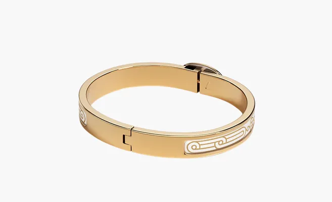  Mini Clic Chaine d'Ancre Hermès Sellier bracelet «Gold» zolotoy