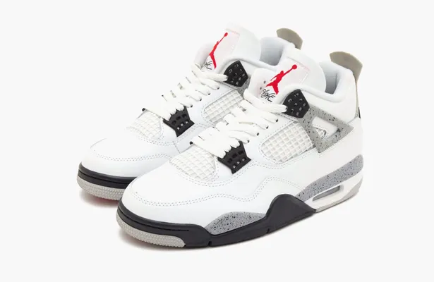 Кроссовки Air Jordan 4 Retro OG «White Cement» 2025 belye