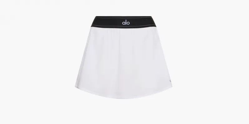 Одежда Alo Yoga Match Point Tennis Skirt «White» белый