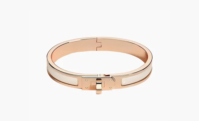  HERMES Mini Clic Kelly bracelet «Rose Gold» zolotoy