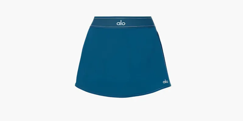 Одежда Alo Yoga Match Point Tennis Skirt «Eclipse Blue» синий