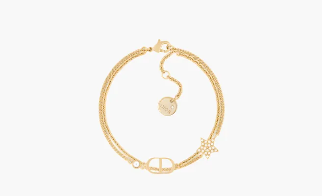  Dior Metal Double bracelet WMNS «Gold» zolotoy