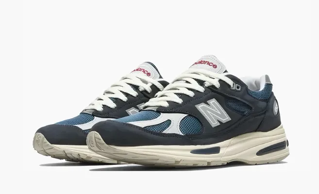  New Balance 991v2 Made in England «Vintage Sport Pack - Navy» sinie