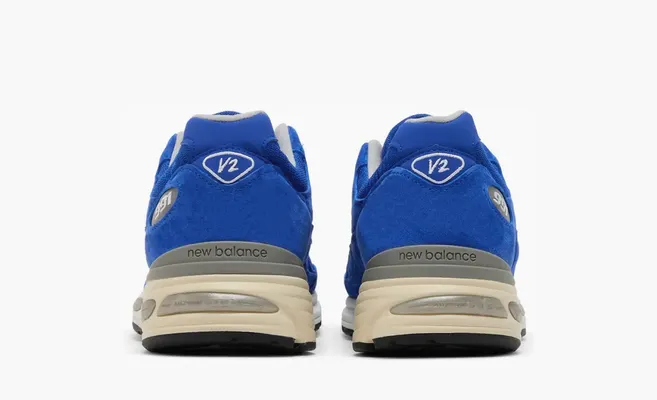  New Balance 991v2 Made in England «Dazzling Blue» sinie