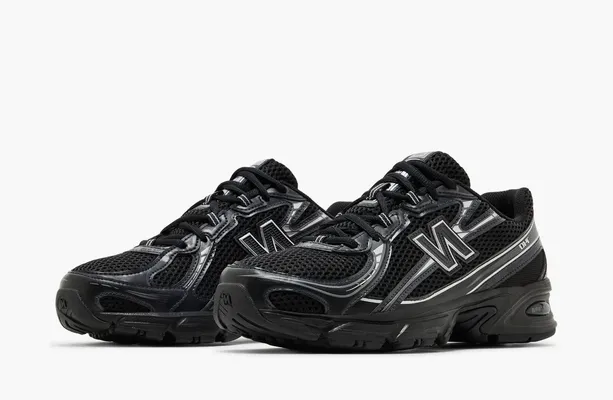  New Balance 740v2 «Black Silver Metallic» chyernye
