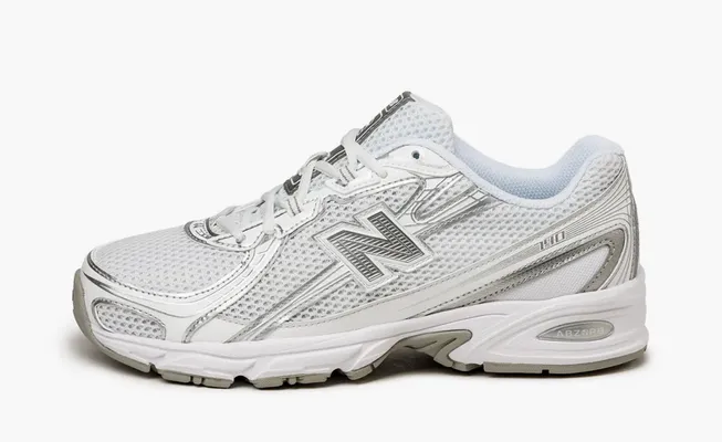  New Balance 740v2 «White Silver Reflection» belye