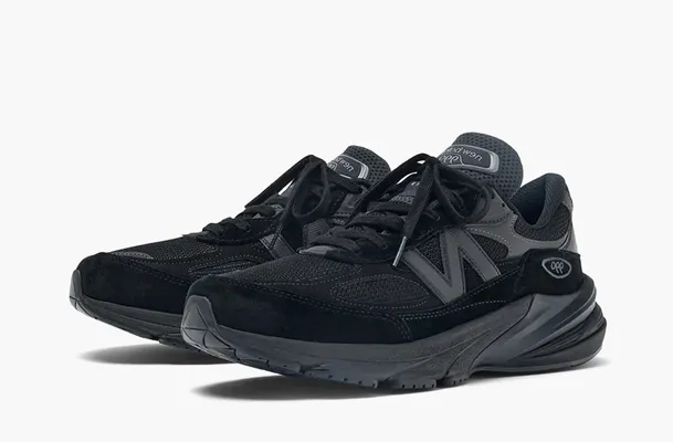 Кроссовки New Balance 990v6 Made in USA «Triple Black» chyernye