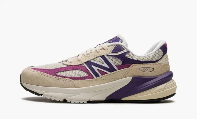 Кроссовки New Balance 990v6 x Teddy Santis Made in USA «Macadamia Nut Magenta» kremovye