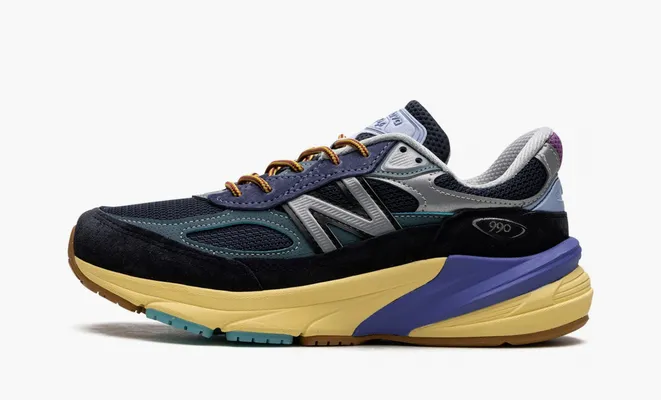 Кроссовки New Balance 990v6 x Action Bronson Made in USA «Lapis Lazuli» raznotsvetnye