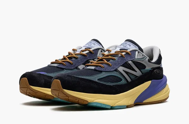 Кроссовки New Balance 990v6 x Action Bronson Made in USA «Lapis Lazuli» raznotsvetnye