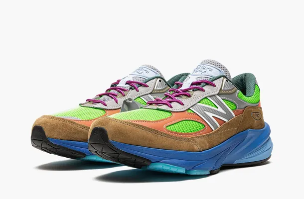 Кроссовки New Balance 990v6 x Action Bronson Made in USA «Baklava» raznotsvetnye