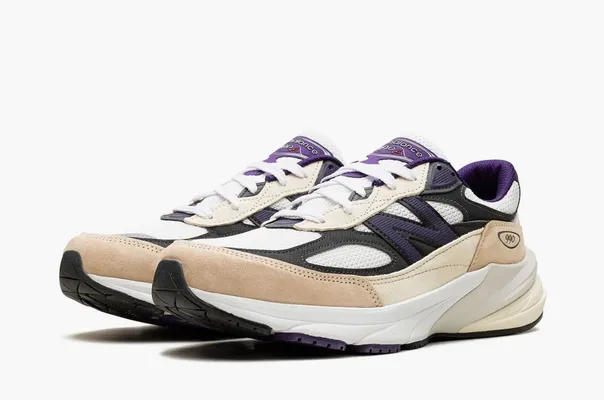 Кроссовки New Balance 990v6 x Teddy Santis Made in USA «White Black Plum» belye