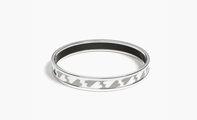  Hermès Palmettes Composees bangle «Silver» serebryanyy
