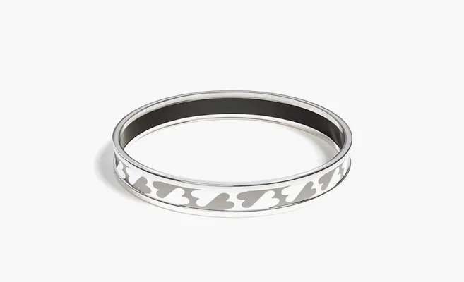  Hermès Palmettes Composees bangle «Silver» serebryanyy