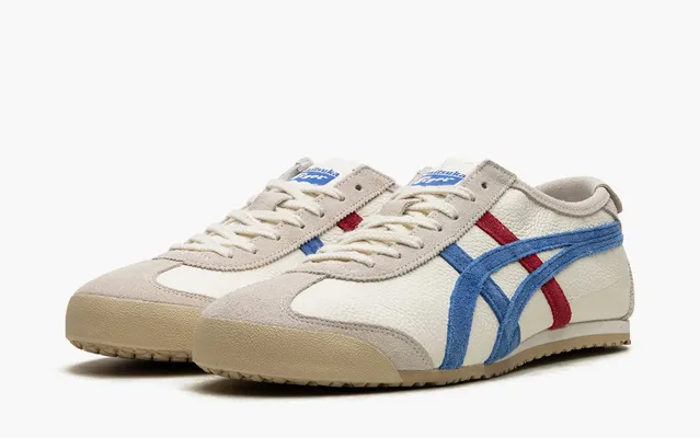  Asics Onitsuka Tiger Mexico 66 Vintage «White Directoire Blue» belye