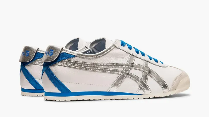  Asics Onitsuka Tiger Mexico 66 «White Pure Silver» belye