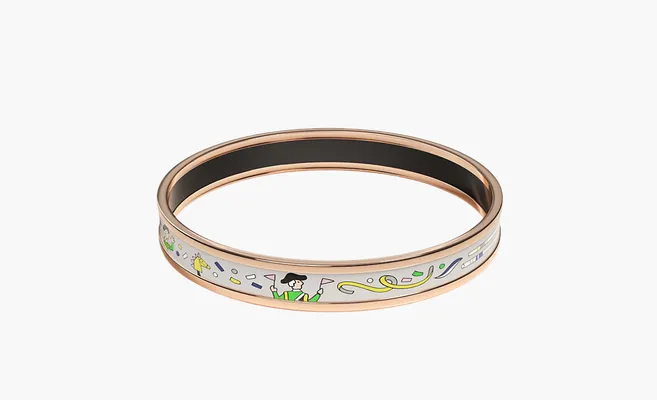  Hermès L'Epopee bangle «Gold» zolotoy