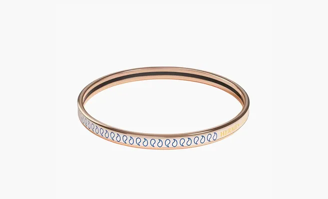  Hermès Enamel Bangles «Gold» zolotoy