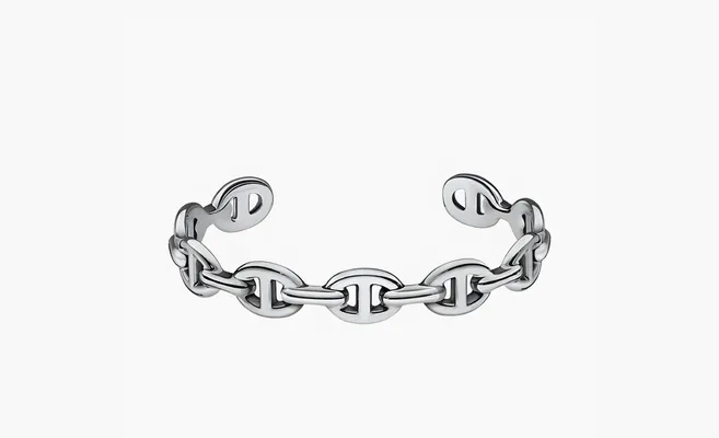  Hermès Sterling Bangles «Silver» serebryanyy