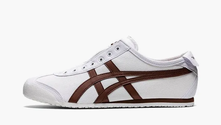  Asics Onitsuka Tiger Mexico 66 Slip-On «White Reddish Brown» belye
