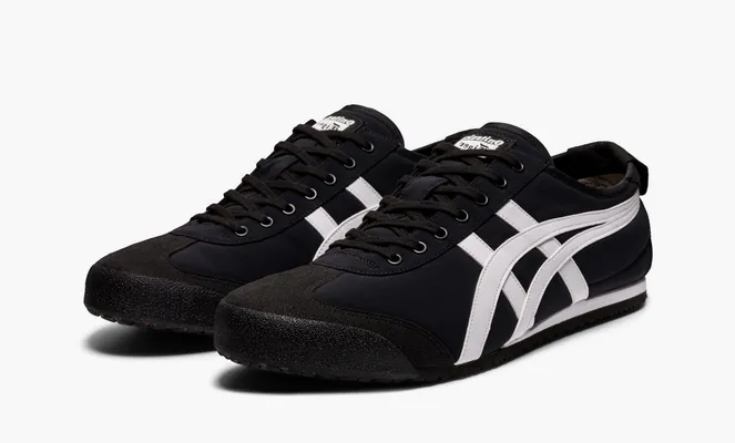 Asics Onitsuka Tiger Mexico 66 «Black White» chyernye