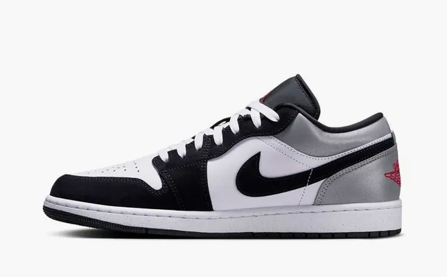 Кроссовки Air Jordan 1 Low SE «White Black Matte Silver» belye