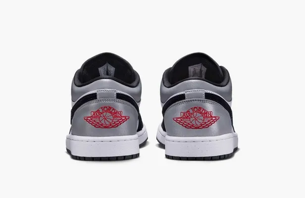 Кроссовки Air Jordan 1 Low SE «White Black Matte Silver» belye