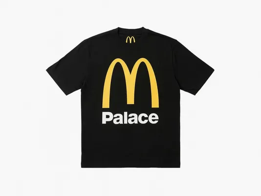 Одежда Palace x McDonald's Logo T-Shirt «Black» chyernye