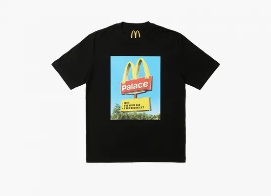 Одежда Palace x McDonald's Sign T-Shirt «Black» chyernye
