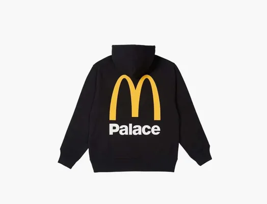Одежда Palace x McDonald's Logo Hoodie «Black» chyernye