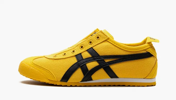  Asics Onitsuka Tiger Mexico 66 Slip-On «Yellow Black» zhyeltye