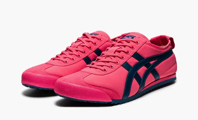  Asics Onitsuka Tiger Mexico 66 «Pink Cameo Mako Blue» rozovye