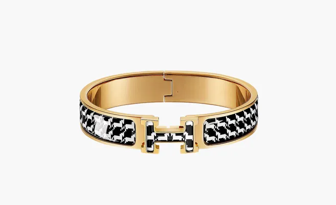  Hermès Bracelet Clic H Cheval «Pixel» chyernye