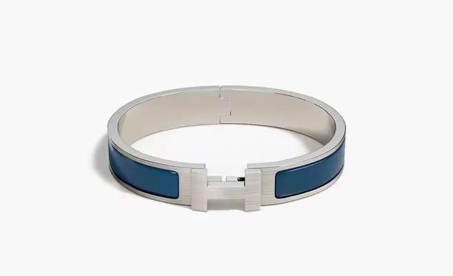  Hermès Bracelets and Cufflinks for Men «Silver/Blue» sinie