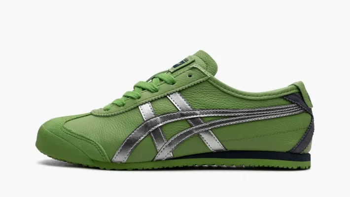  Asics Onitsuka Tiger Mexico 66 «Green Silver» zelyenye