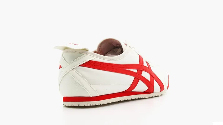  Asics Onitsuka Tiger Mexico 66 «Cream Fiery Red» kremovye