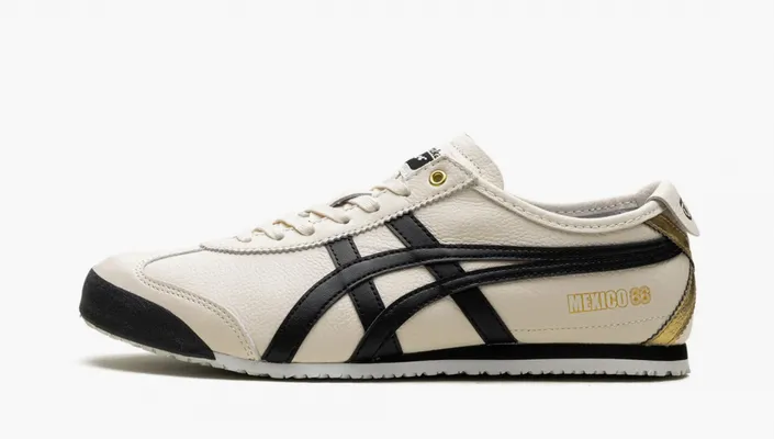 Asics Onitsuka Tiger Mexico 66 «Cream Black» kremovye