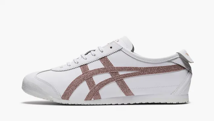  Asics Onitsuka Tiger Mexico 66 «White Rose Gold» belye