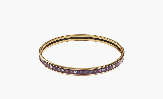  Hermes Bracelet Harnais de Cœur «Purple» fioletovye