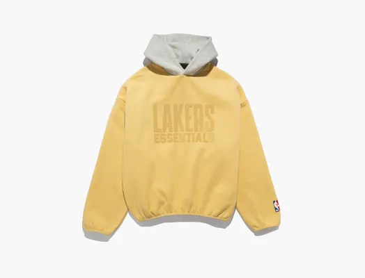 Одежда Fear of God Essentials Lakers Hoodie «Tuscan» zhyeltye