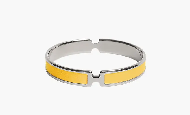  Hermès Olympe bracelet «Yellow» zhyeltye